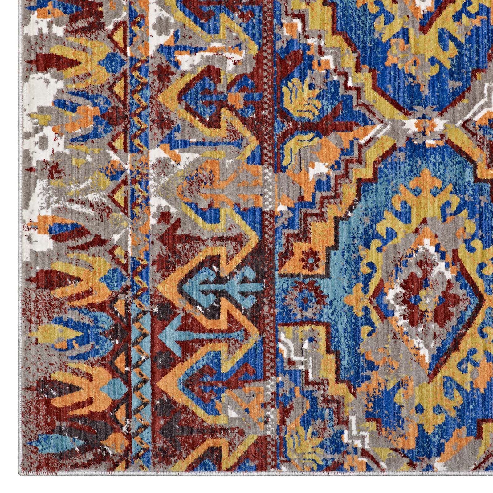 Modway Centehua Distressed Southwestern Aztec 5x8 Area Rug | Rugs | 