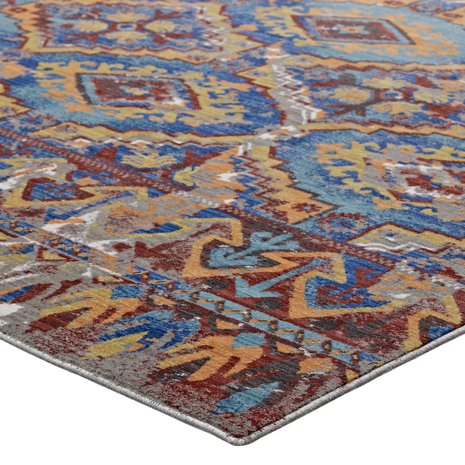 Modway Centehua Distressed Southwestern Aztec 5x8 Area Rug | Rugs | 