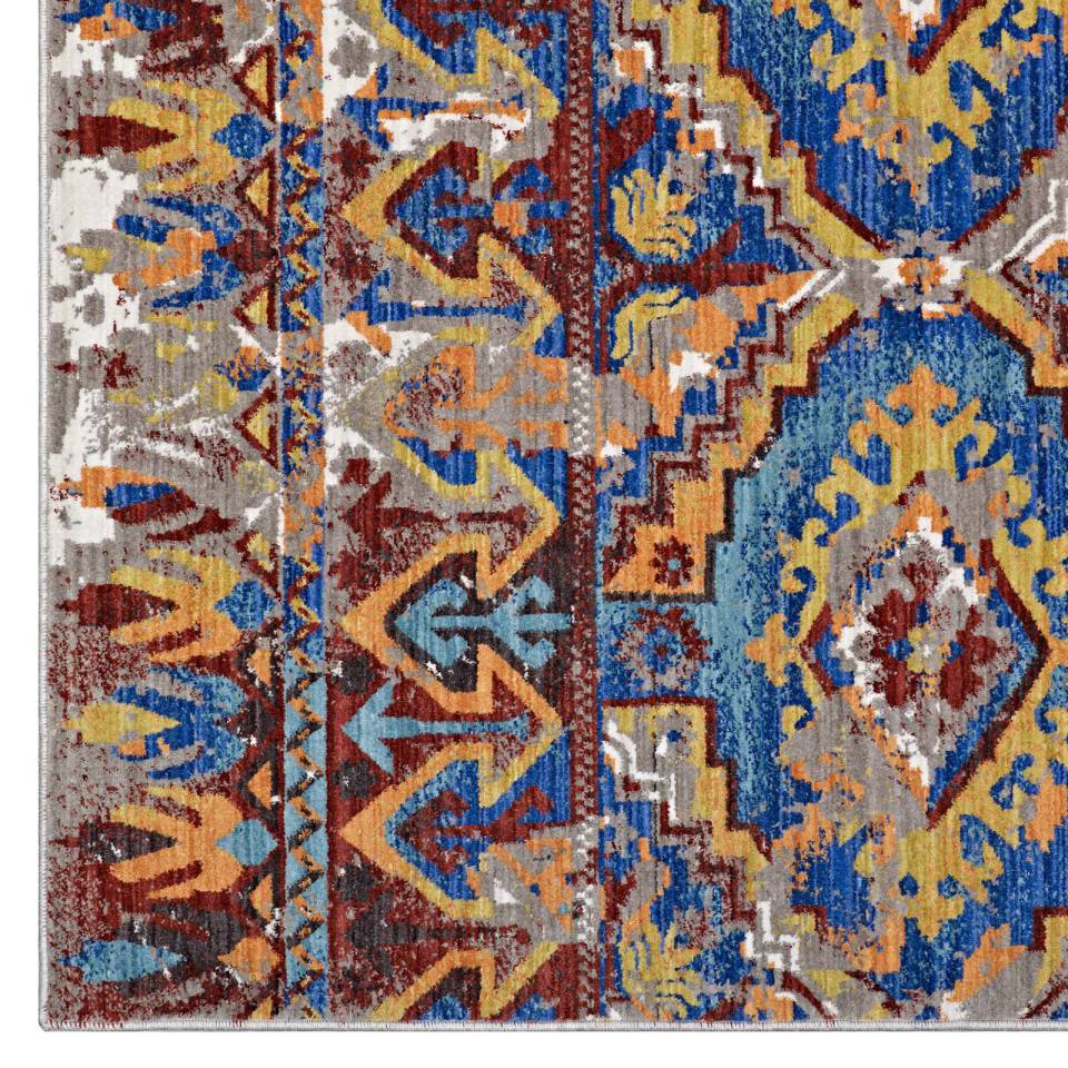Modway Centehua Distressed Southwestern Aztec 8x10 Area Rug | Rugs | 