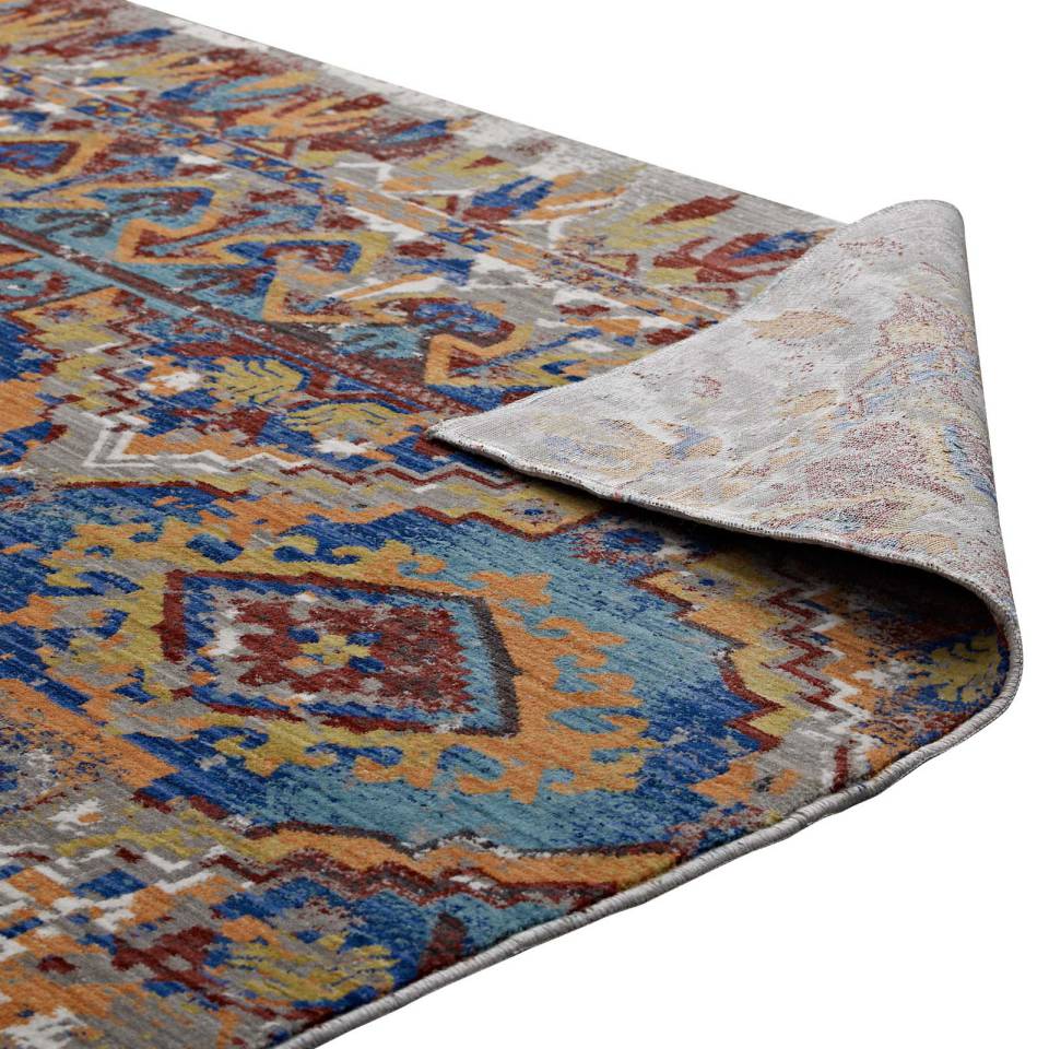 Modway Centehua Distressed Southwestern Aztec 8x10 Area Rug | Rugs | 