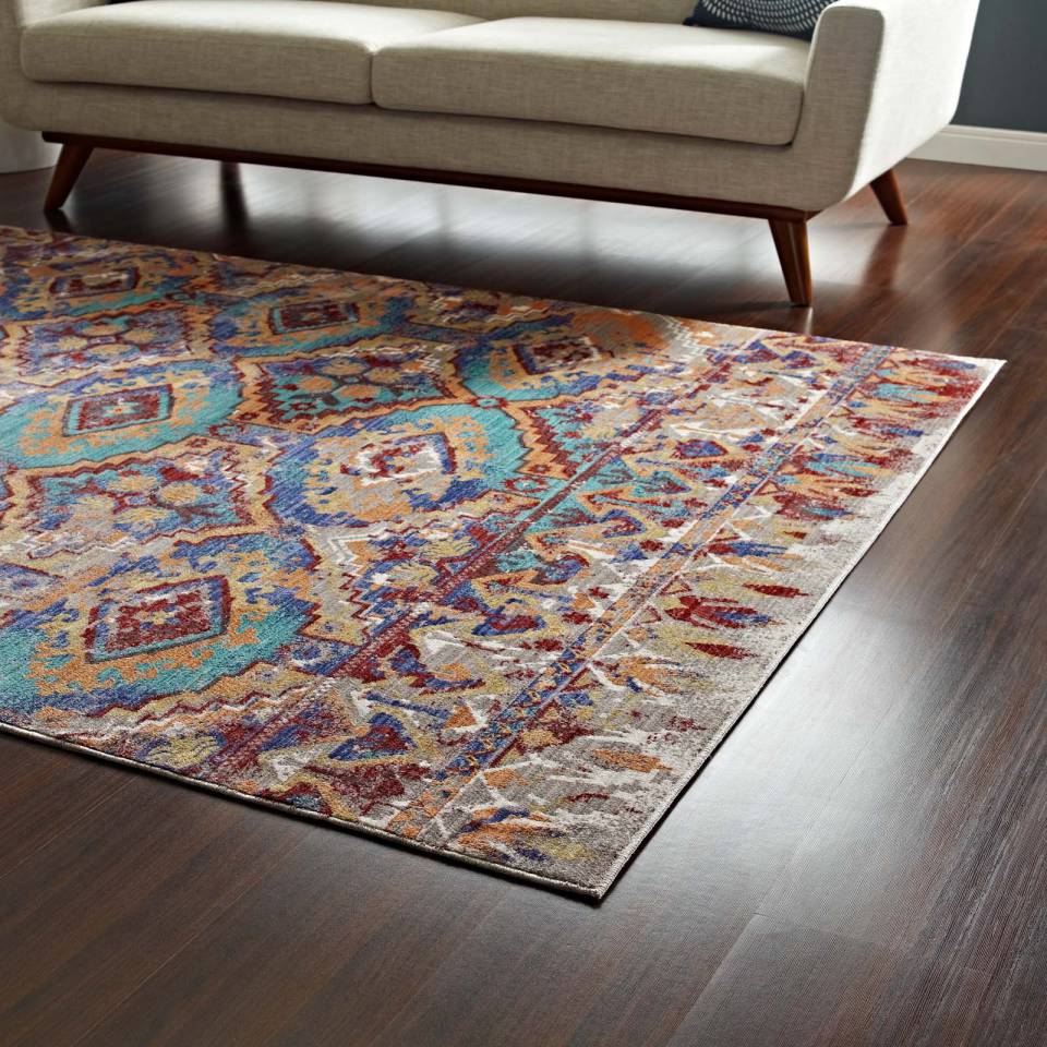 Modway Centehua Distressed Southwestern Aztec 8x10 Area Rug | Rugs | 