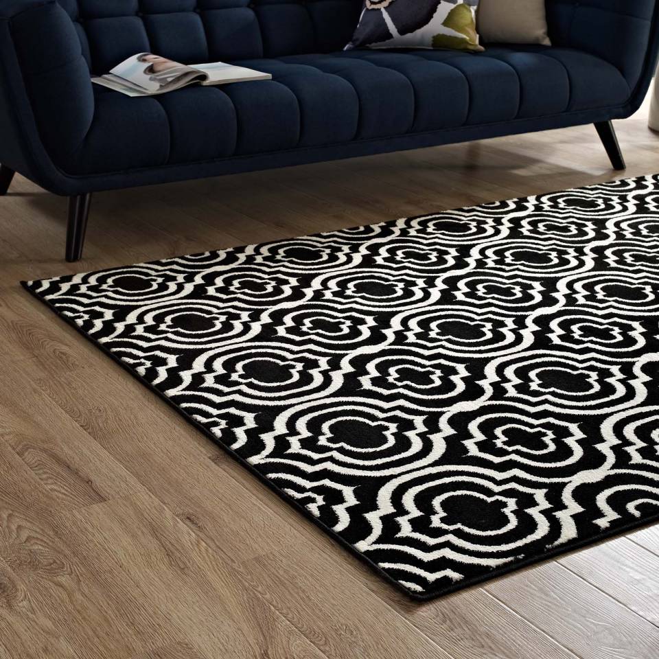 Modway Frame Transitional Moroccan Trellis 8x10 Area Rug | Rugs | 