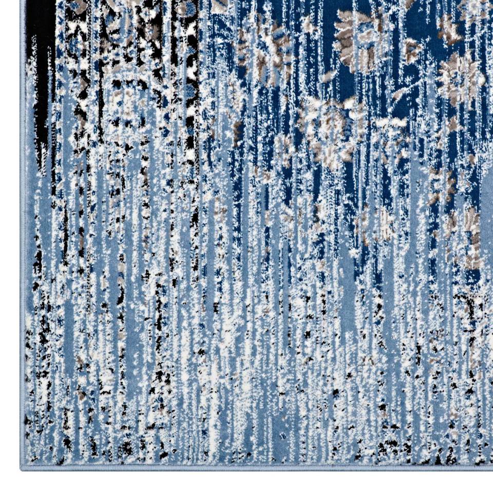 Modway Chiara Distressed Floral Lattice Contemporary 8x10 Area Rug | Rugs | 