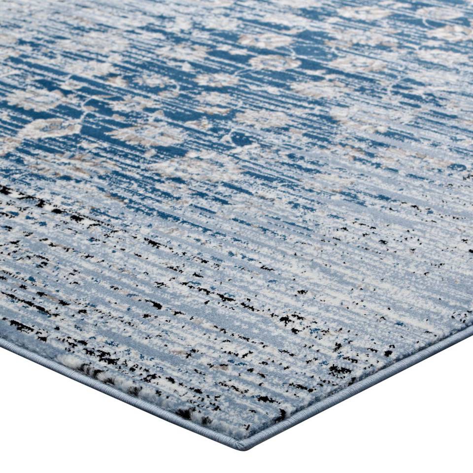 Modway Chiara Distressed Floral Lattice Contemporary 8x10 Area Rug | Rugs | 