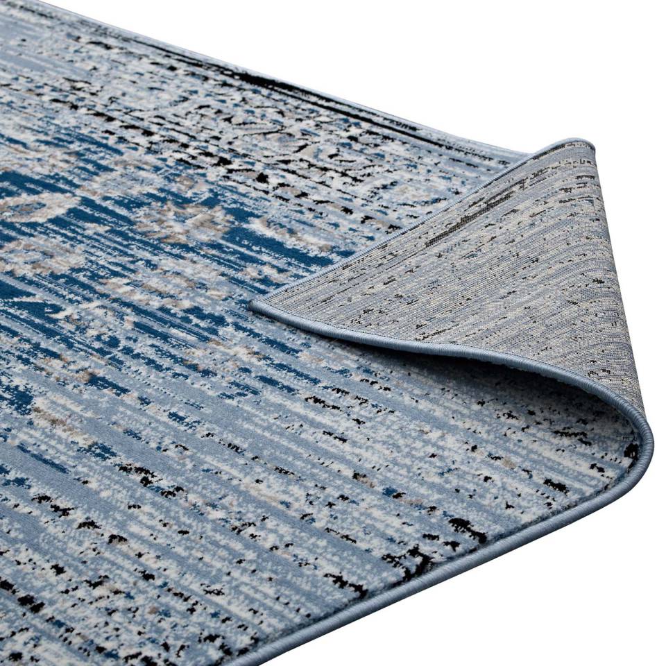 Modway Chiara Distressed Floral Lattice Contemporary 8x10 Area Rug | Rugs | 