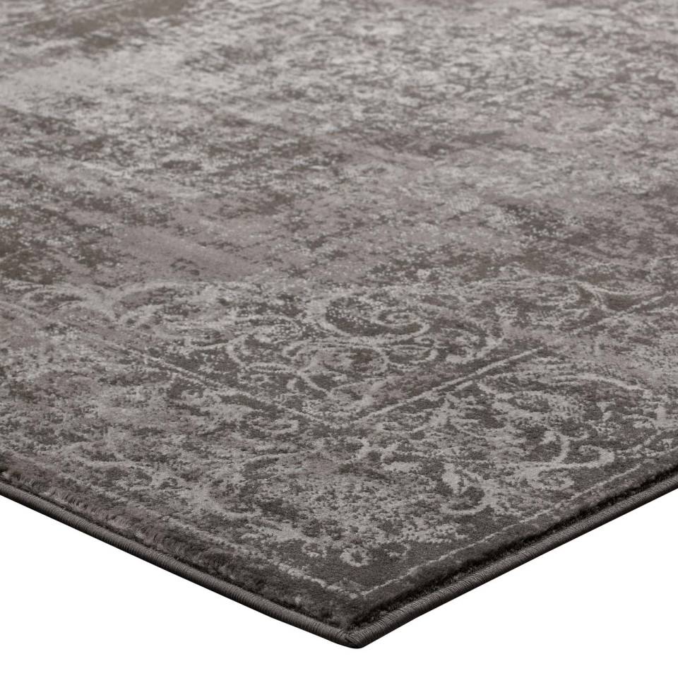 Modway Gamela Rustic Vintage Ornate Floral Medallion 8x10 Area Rug | Rugs | 