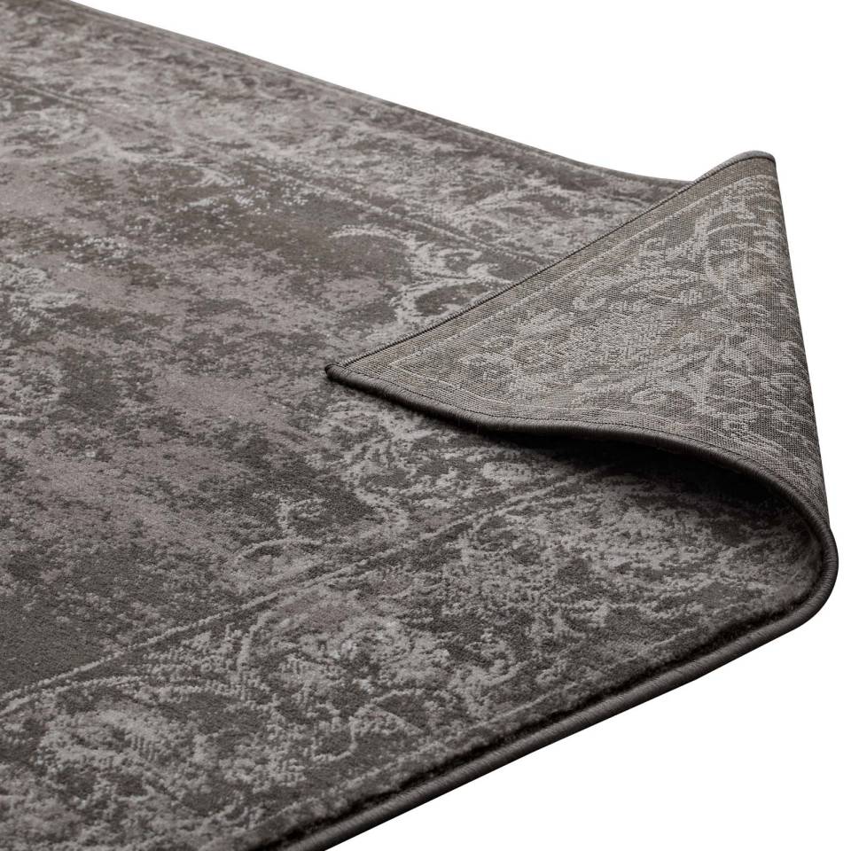 Modway Gamela Rustic Vintage Ornate Floral Medallion 8x10 Area Rug | Rugs | 