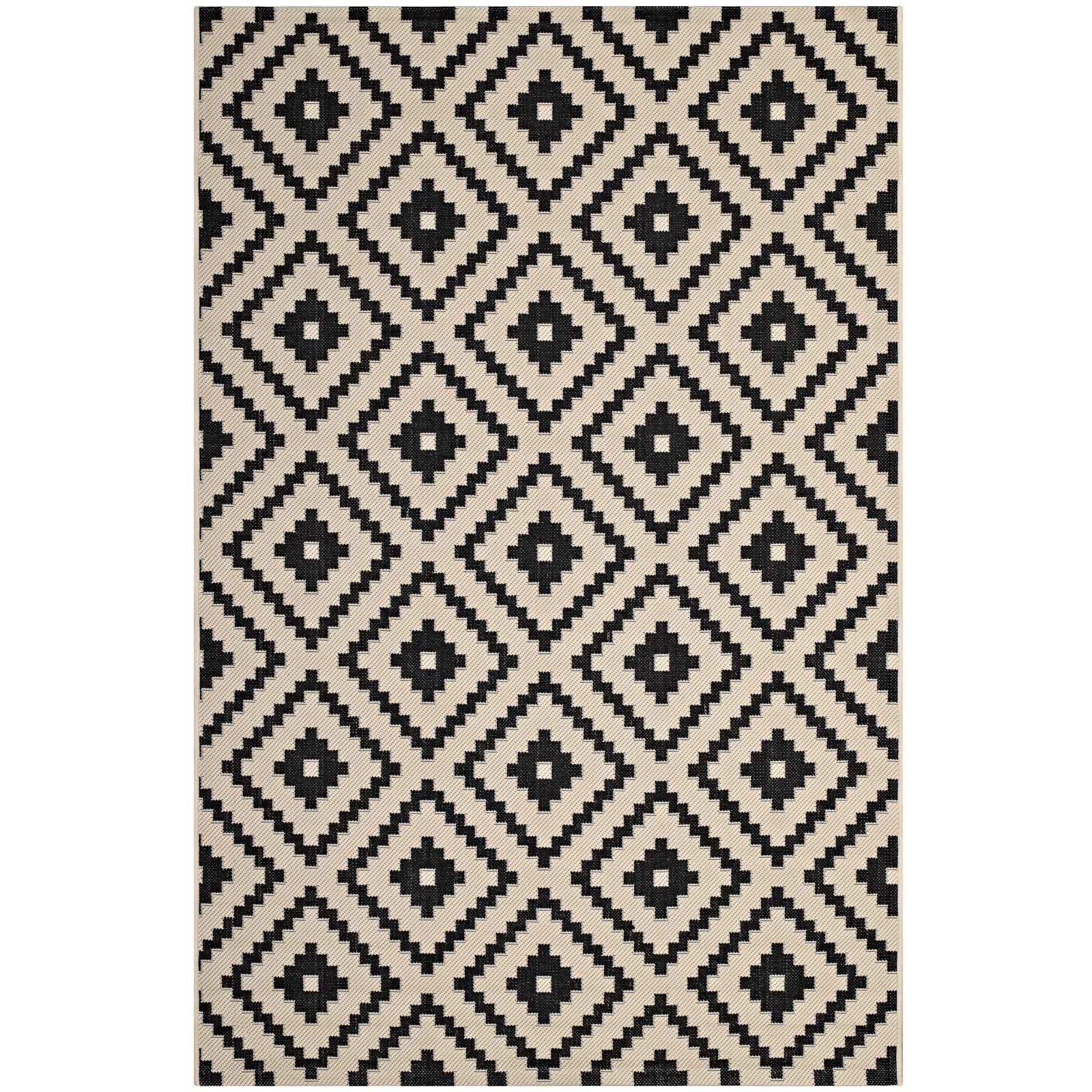Perplex Geometric Diamond Trellis 9x12 Indoor and Outdoor Area Rug By Modway | Rugs | Modishstore