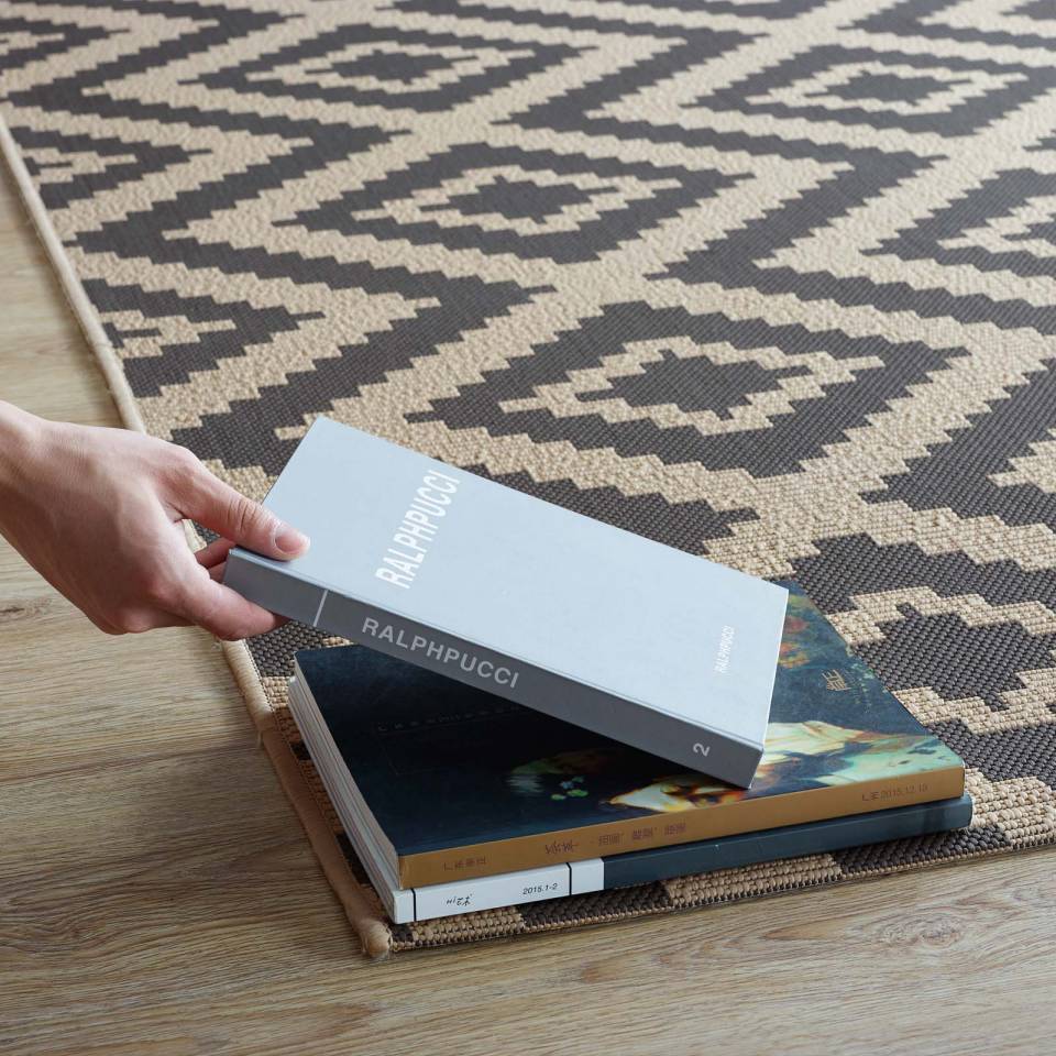 Modway Jagged Geometric Diamond Trellis 8x10 Indoor and Outdoor Area Rug | Rugs | 