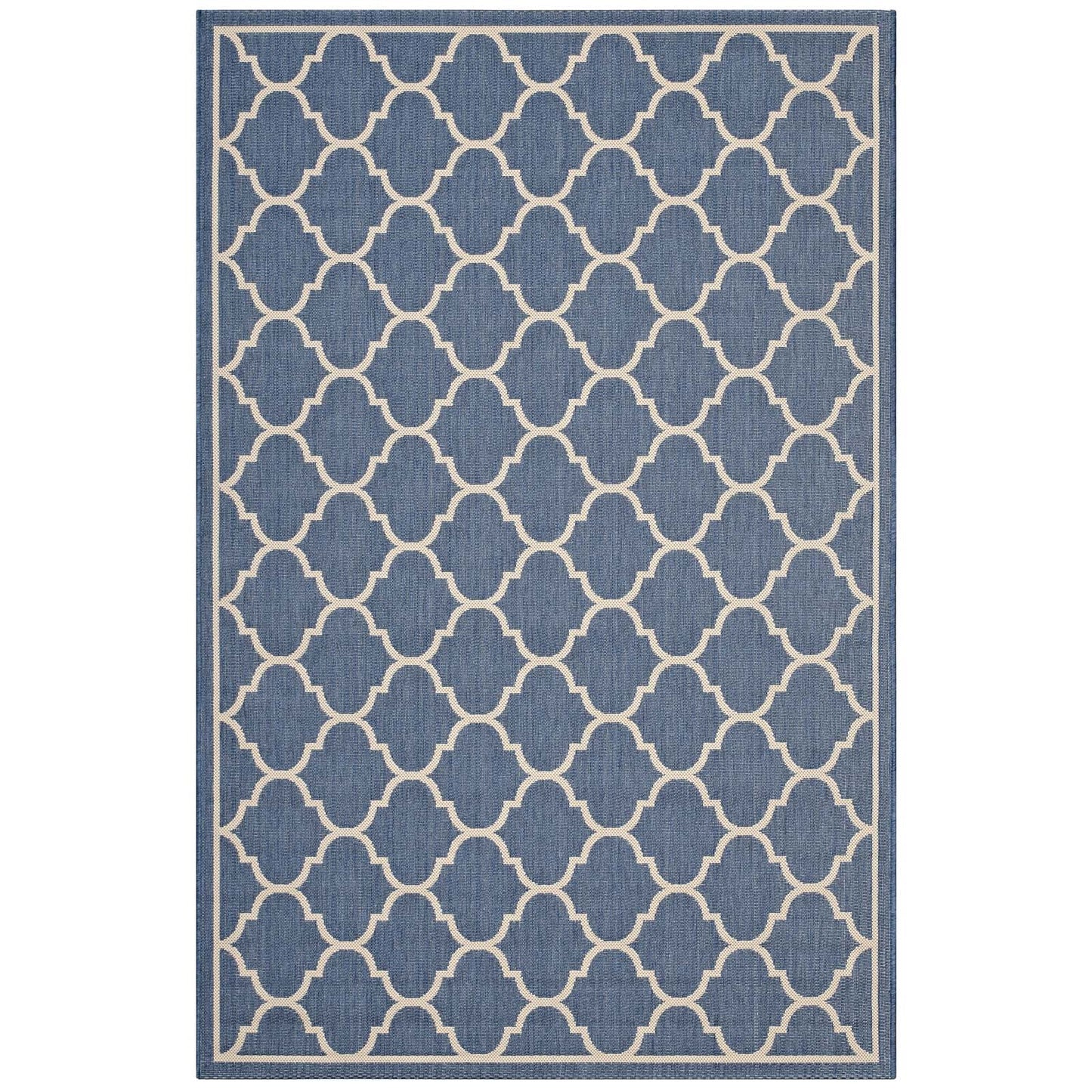 Avena Moroccan Quatrefoil Trellis 9x12 Indoor and Outdoor Area Rug By Modway | Rugs