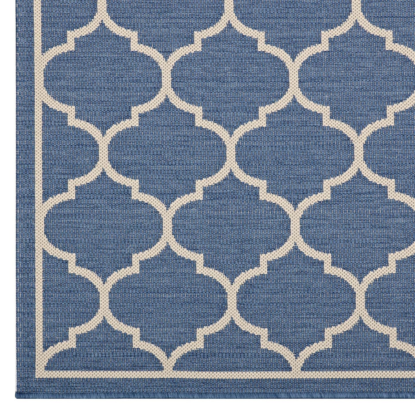 Avena Moroccan Quatrefoil Trellis 9x12 Indoor and Outdoor Area Rug By Modway | Rugs | 