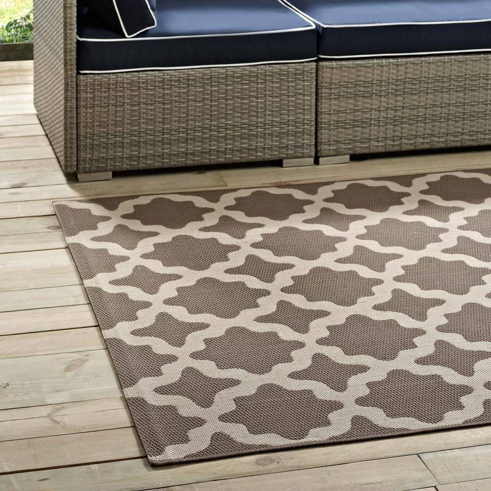 Modway Cerelia Moroccan Trellis 8x10 Indoor and Outdoor Area Rug | Rugs | 