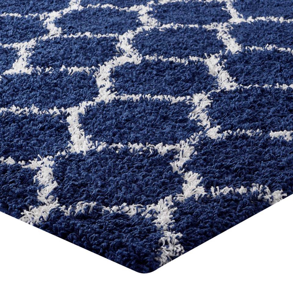 Modway Solvea Moroccan Trellis 8x10 Shag Area Rug | Rugs | Modishstore-4