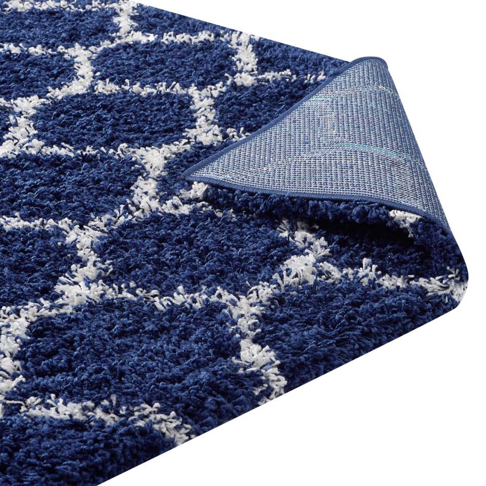 Modway Solvea Moroccan Trellis 8x10 Shag Area Rug | Rugs | Modishstore-5