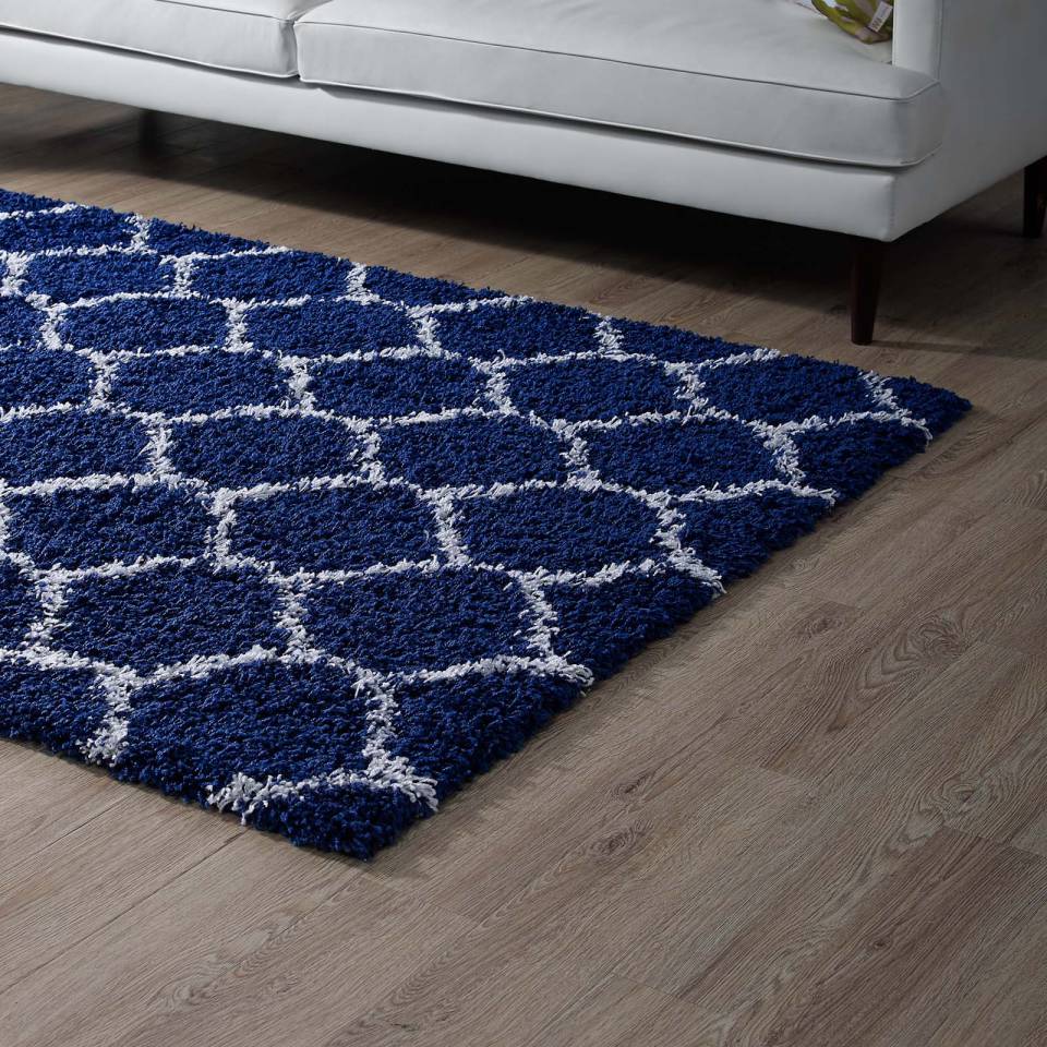 Modway Solvea Moroccan Trellis 8x10 Shag Area Rug | Rugs | Modishstore-6