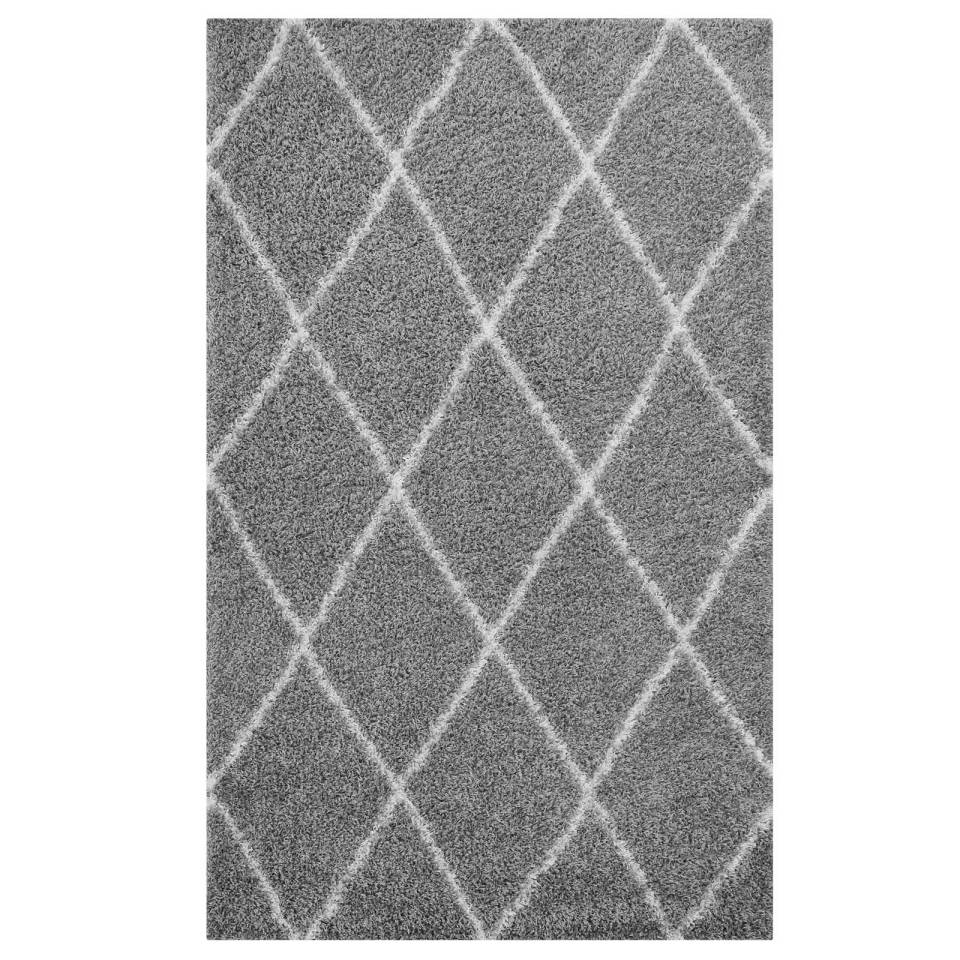 Modway Toryn Diamond Lattice 5x8 Shag Area Rug | Rugs | Modishstore-8