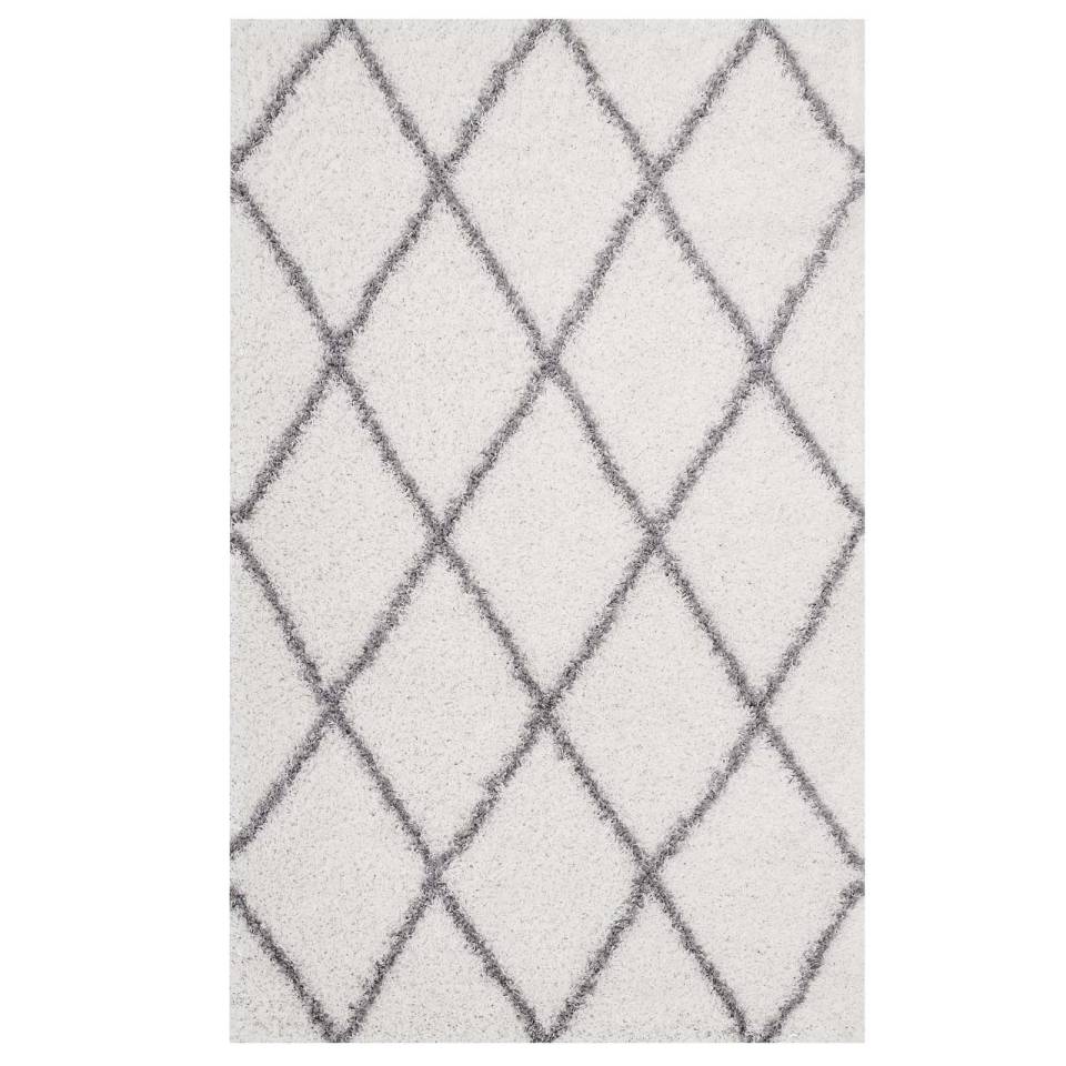 Modway Toryn Diamond Lattice 5x8 Shag Area Rug | Rugs | Modishstore-9