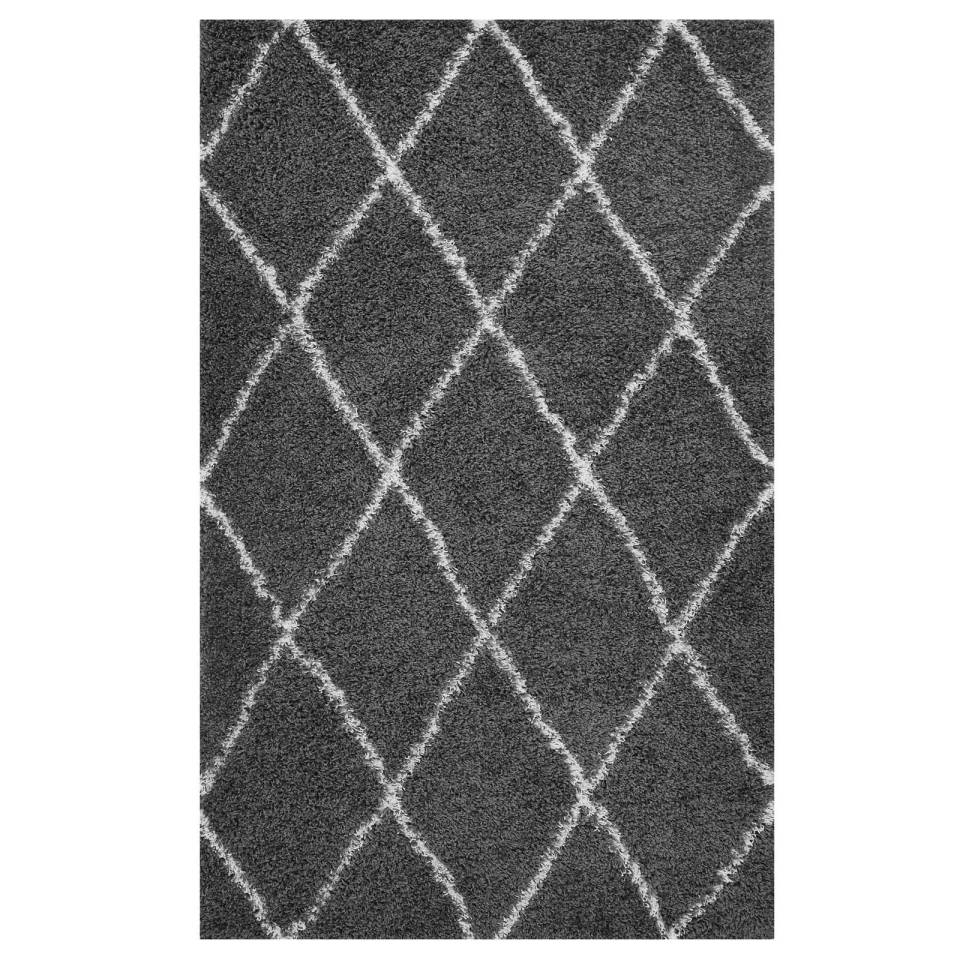 Modway Toryn Diamond Lattice 5x8 Shag Area Rug | Rugs | Modishstore-10