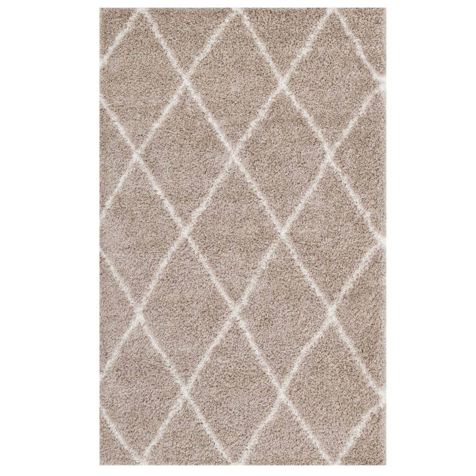 Modway Toryn Diamond Lattice 5x8 Shag Area Rug | Rugs | Modishstore-12