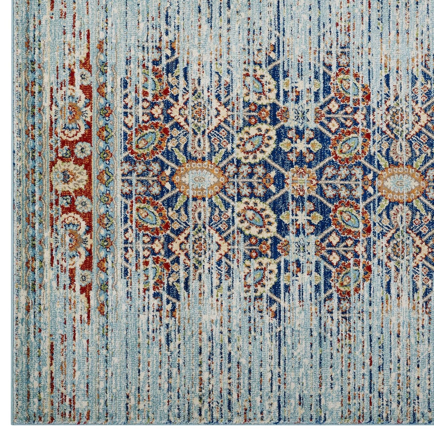 Modway Naria Distressed Persian Medallion 5x8 Area Rug | Rugs | Modishstore-2
