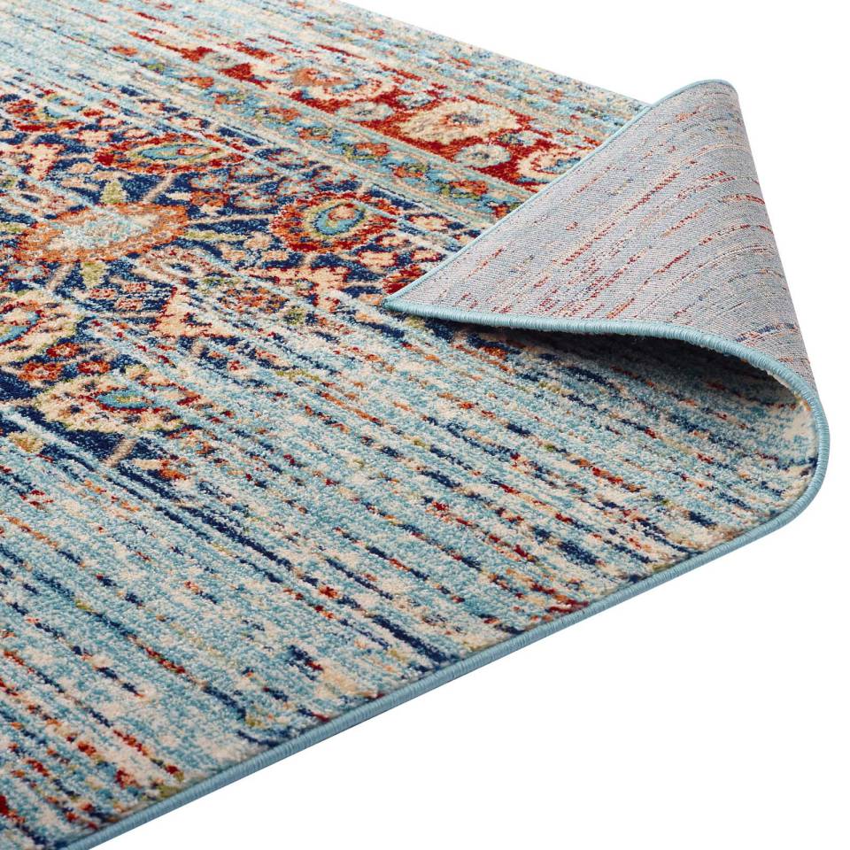 Modway Naria Distressed Persian Medallion 8x10 Area Rug | Rugs | Modishstore-5