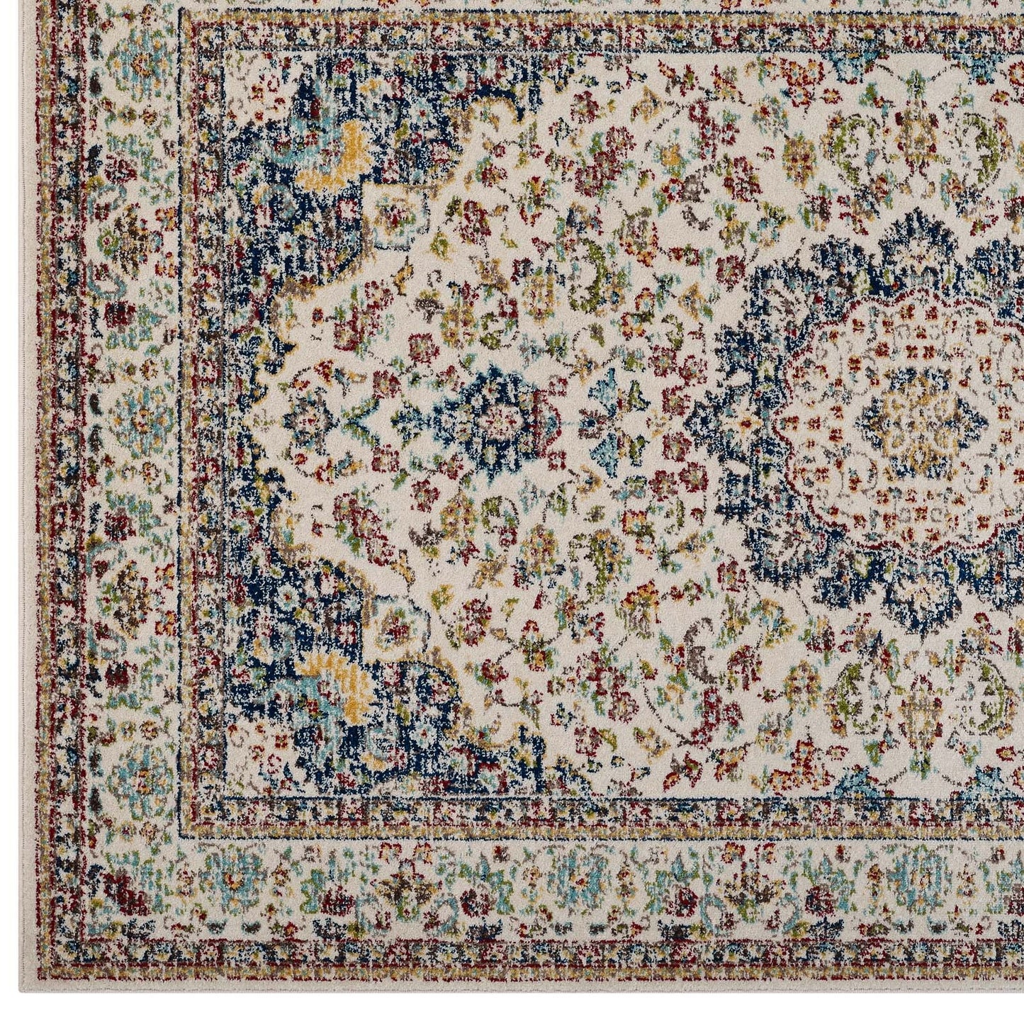 Modway Meryam Distressed Persian Medallion 5x8 Area Rug | Rugs | Modishstore-2