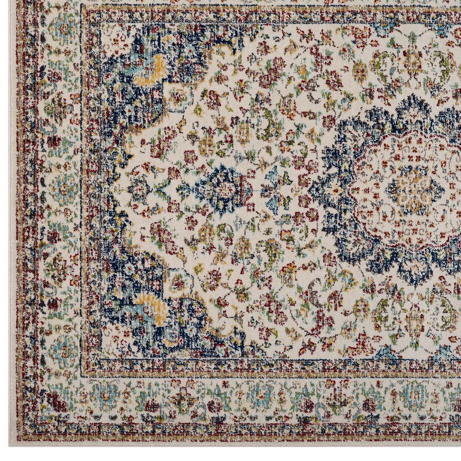 Modway Meryam Distressed Persian Medallion 5x8 Area Rug | Rugs | Modishstore-2