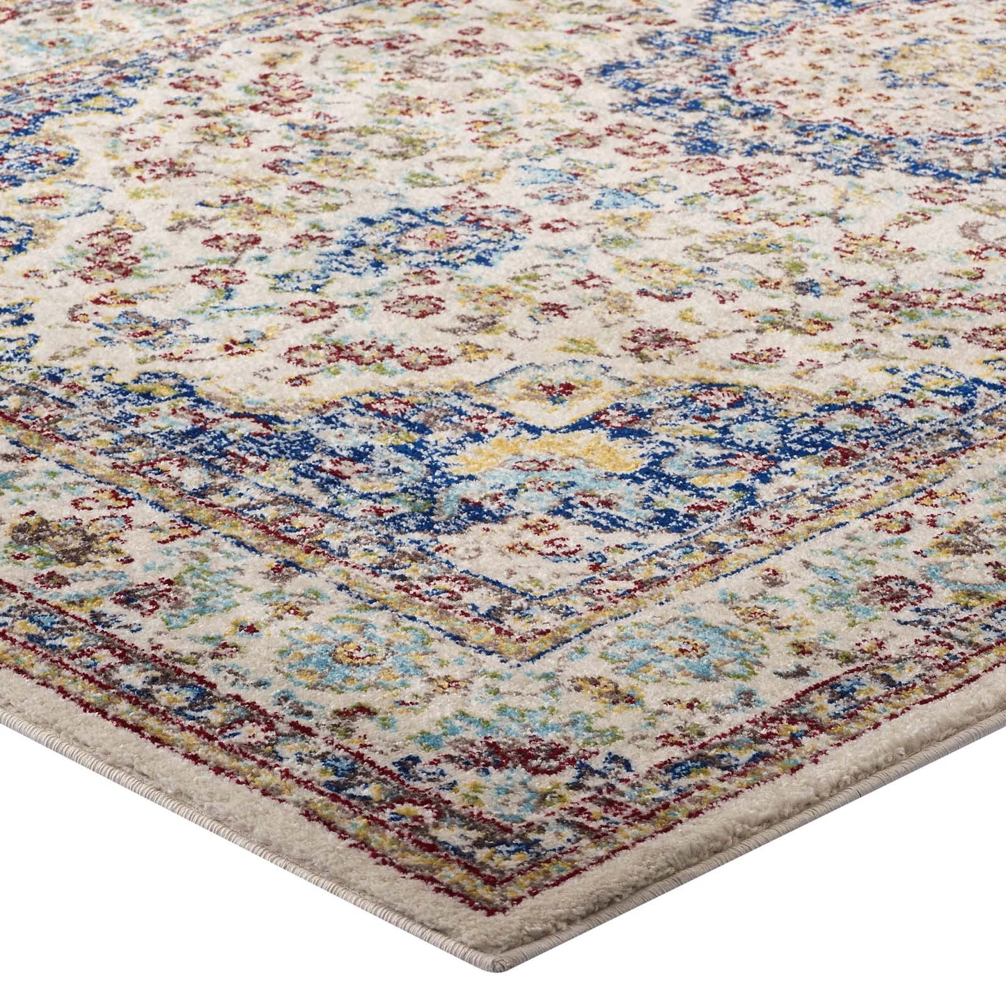 Modway Meryam Distressed Persian Medallion 5x8 Area Rug | Rugs | Modishstore-3