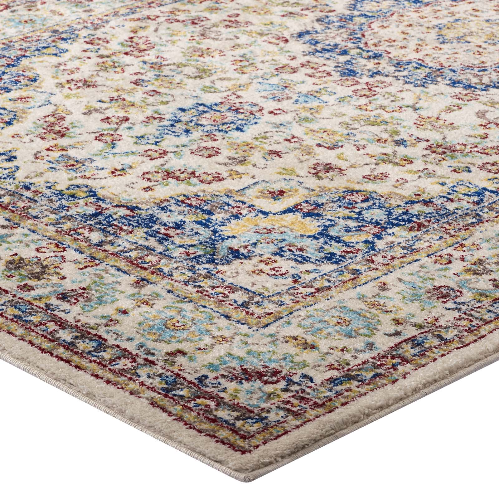 Modway Meryam Distressed Persian Medallion 5x8 Area Rug | Rugs | Modishstore-3