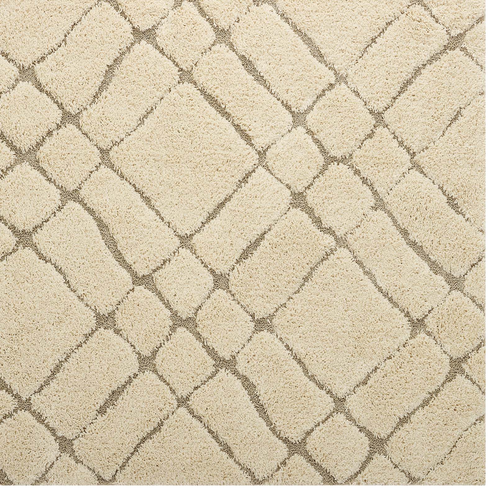Modway Jubilant Verona Abstract Geometric 5x8 Shag Area Rug | Rugs | Modishstore-2