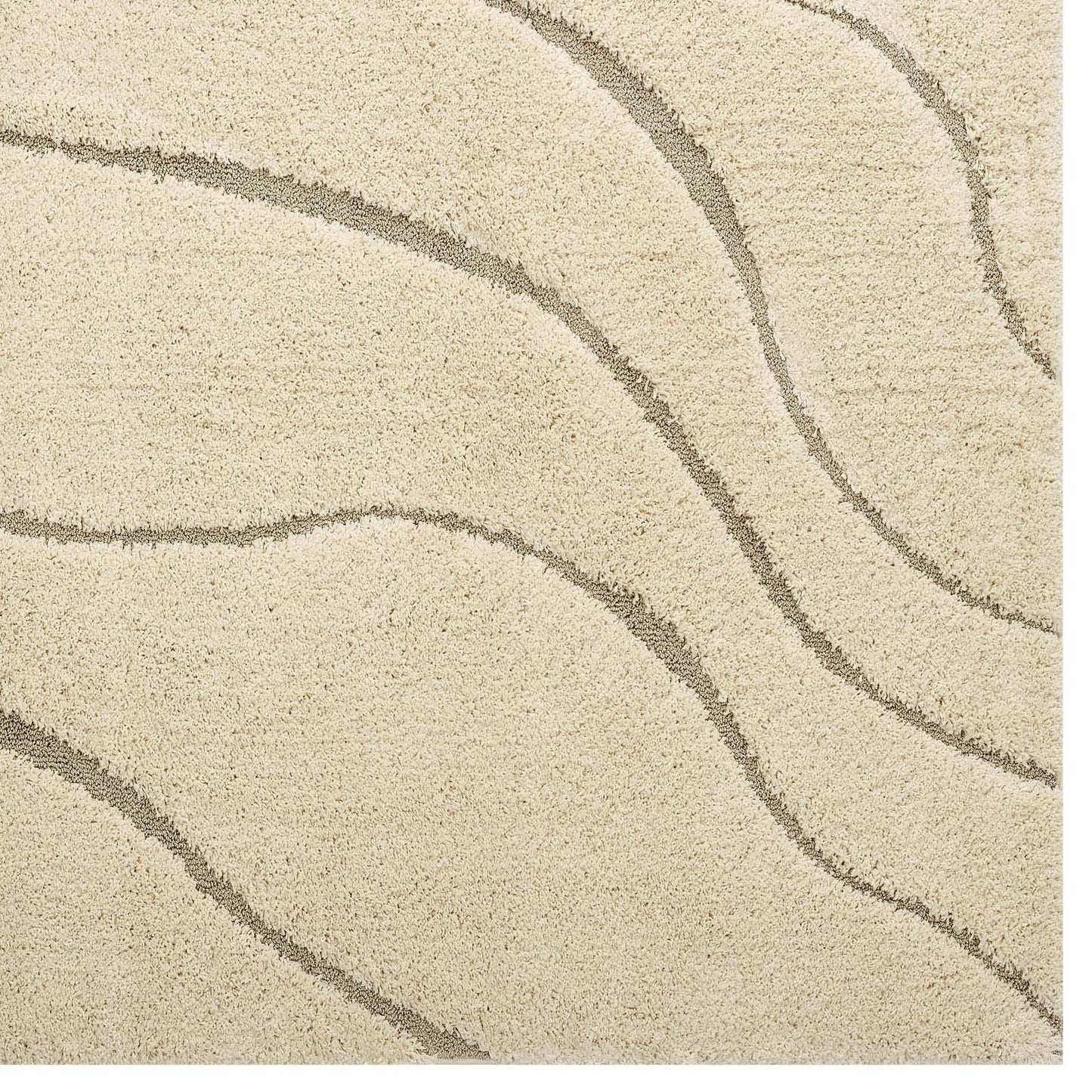 Modway Jubilant Abound Abstract Swirl 5x8 Shag Area Rug | Rugs | Modishstore-2
