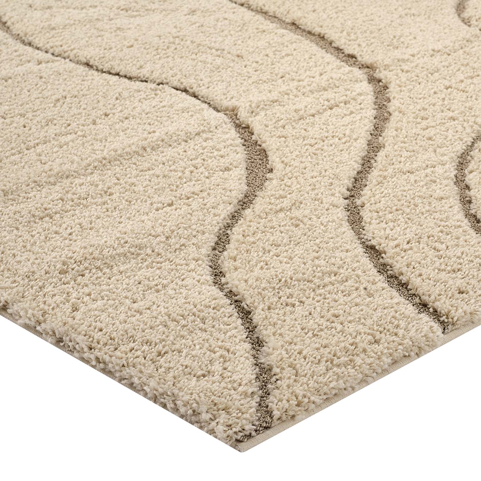 Modway Jubilant Abound Abstract Swirl 5x8 Shag Area Rug | Rugs | Modishstore-3