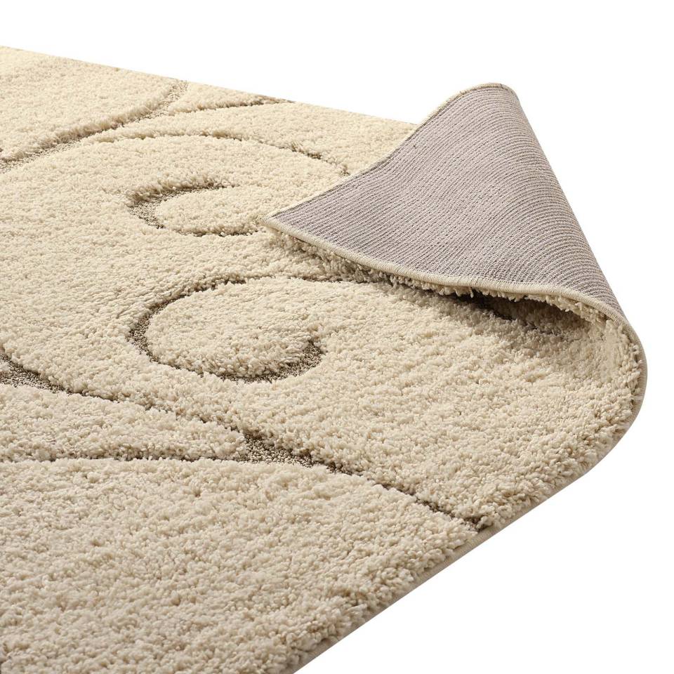 Modway Jubilant Burgeon Scrolling Vine 5x8 Shag Area Rug | Rugs | Modishstore-5