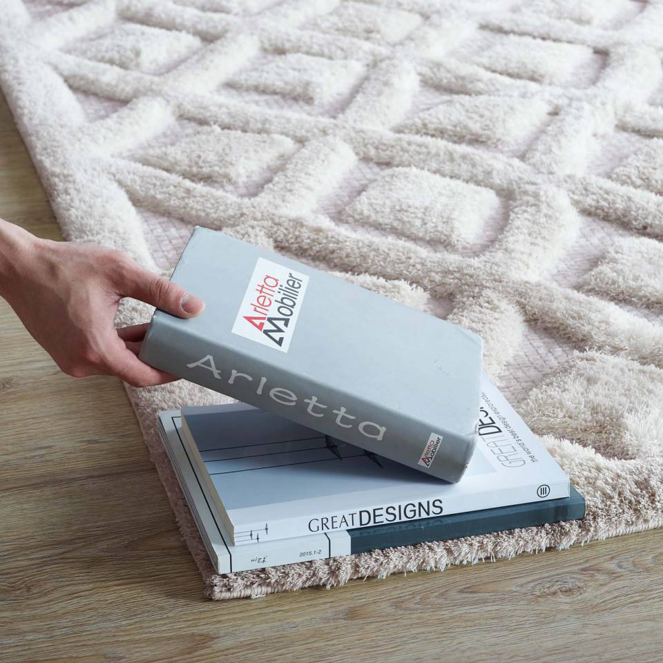 Modway Whimsical Morsel Abstract Diamond Lattice 5x8 Shag Area Rug | Rugs | Modishstore-6