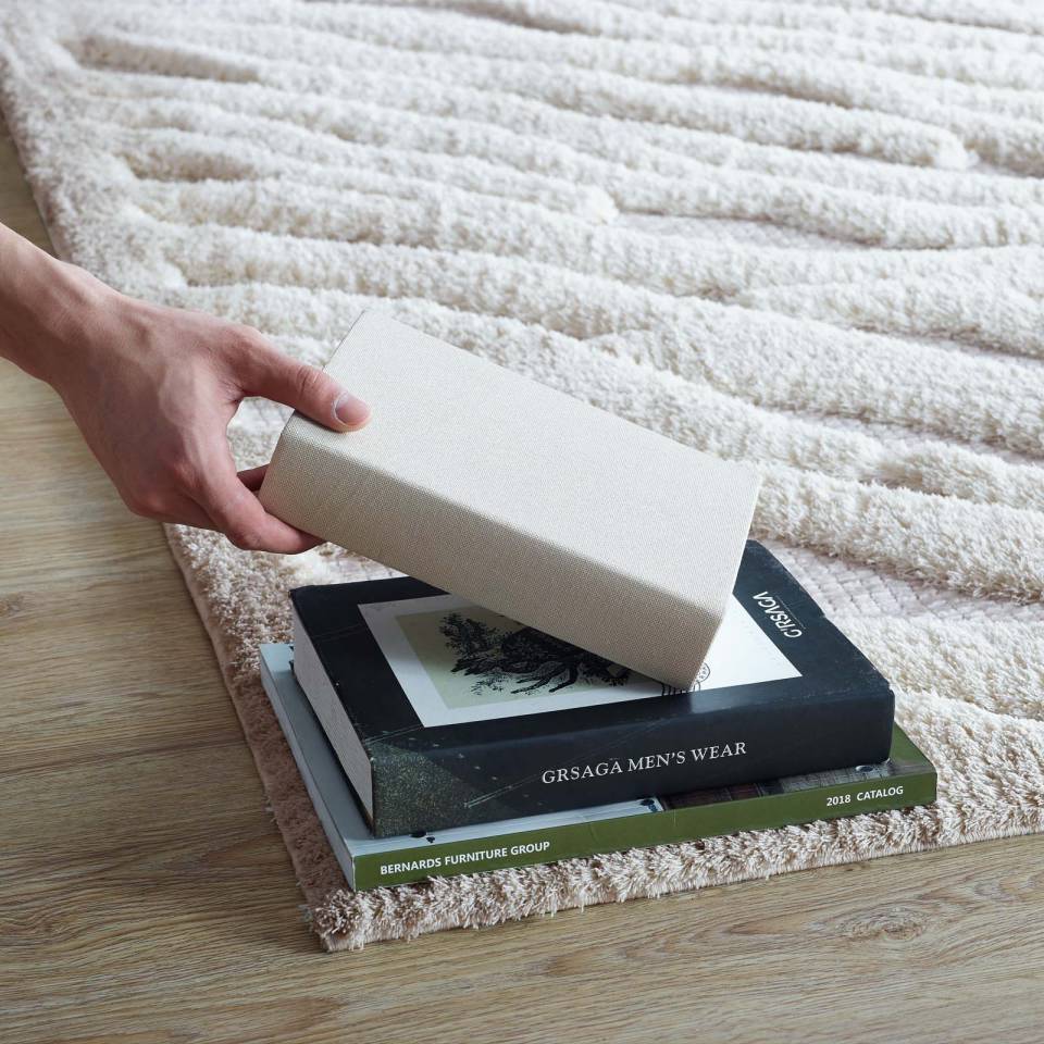 Modway Whimsical Current Abstract Wavy Striped 5x8 Shag Area Rug | Rugs | Modishstore-6