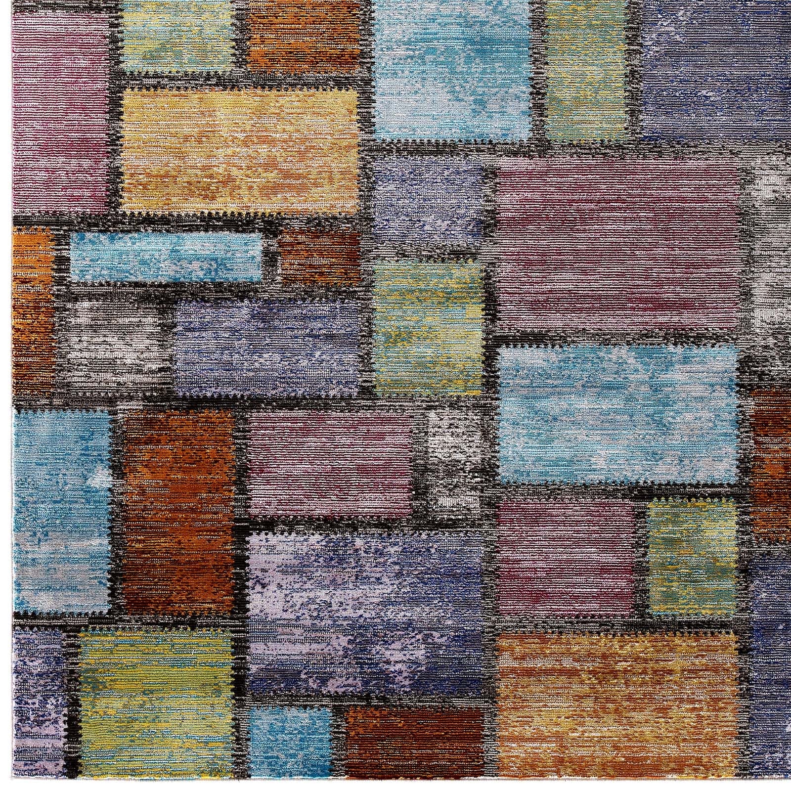 Modway Success Nyssa Abstract Geometric Mosaic 4x6 Area Rug | Rugs | Modishstore-2