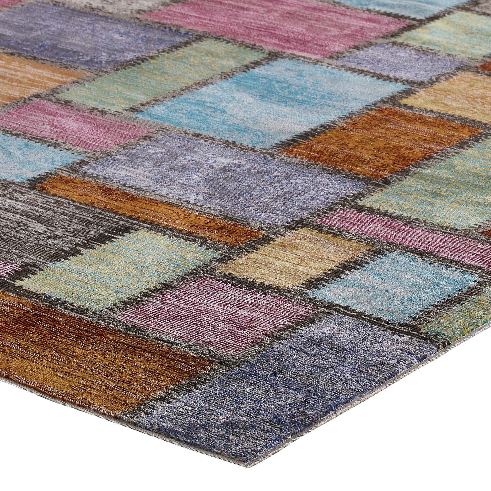 Modway Success Nyssa Abstract Geometric Mosaic 4x6 Area Rug | Rugs | Modishstore-3