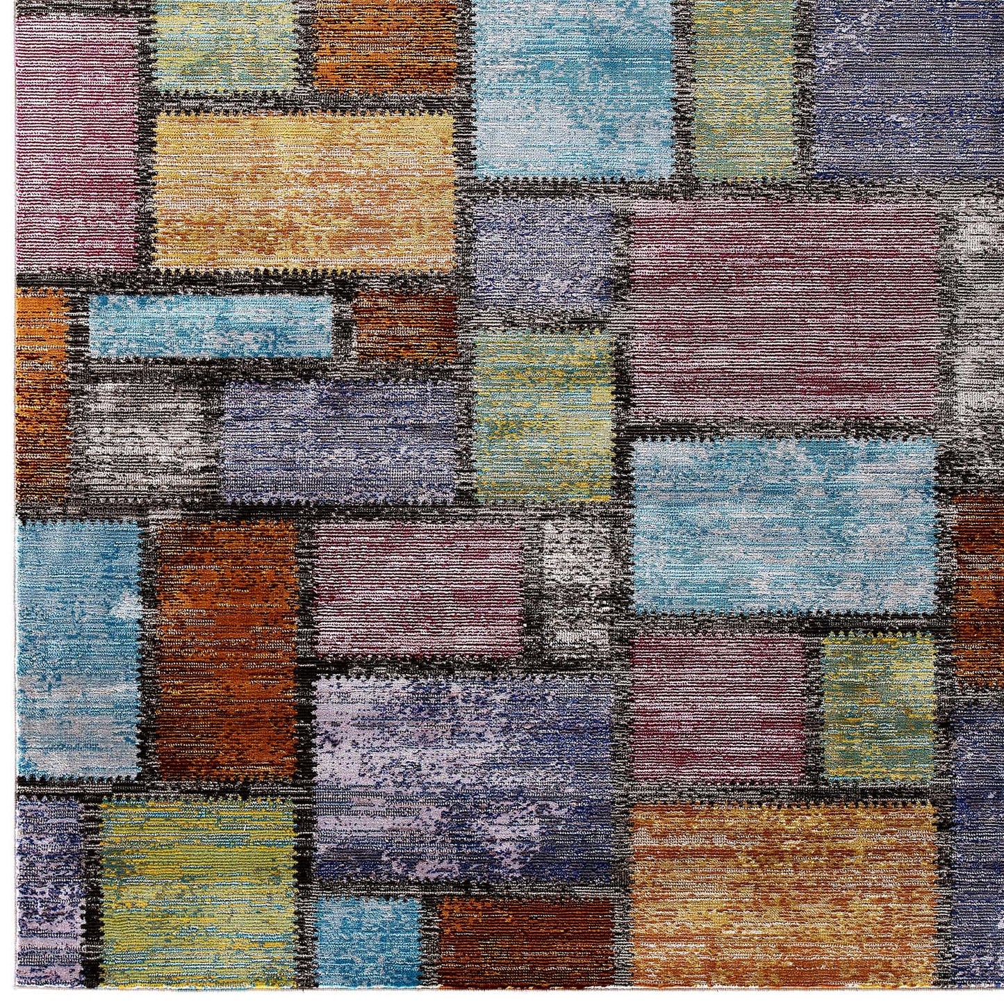 Modway Success Nyssa Abstract Geometric Mosaic 5x8 Area Rug | Rugs | Modishstore-2