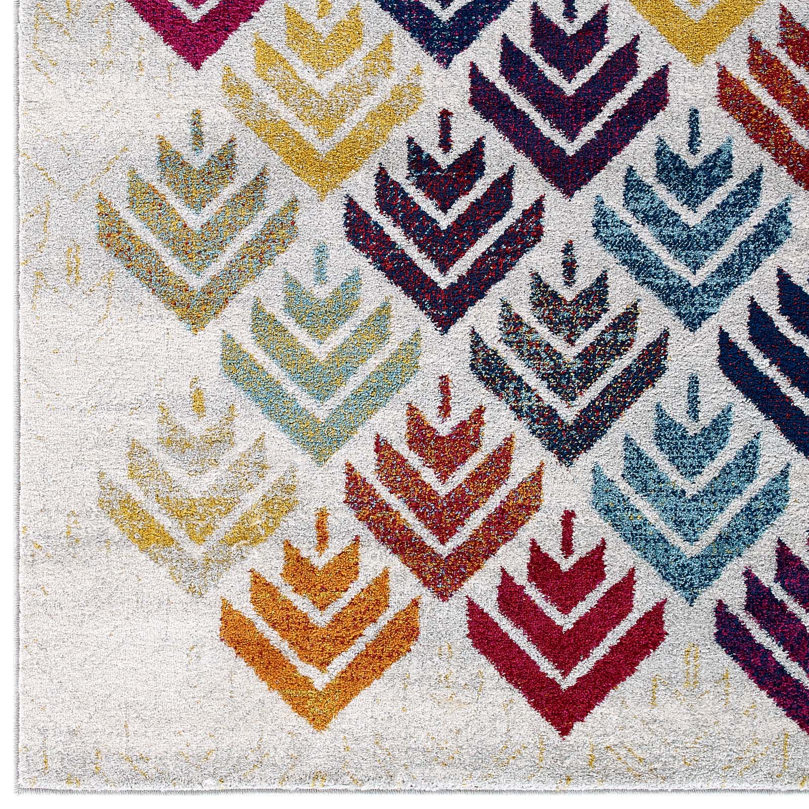 Modway Entourage Florin Abstract Floral 5x8 Area Rug | Rugs | 