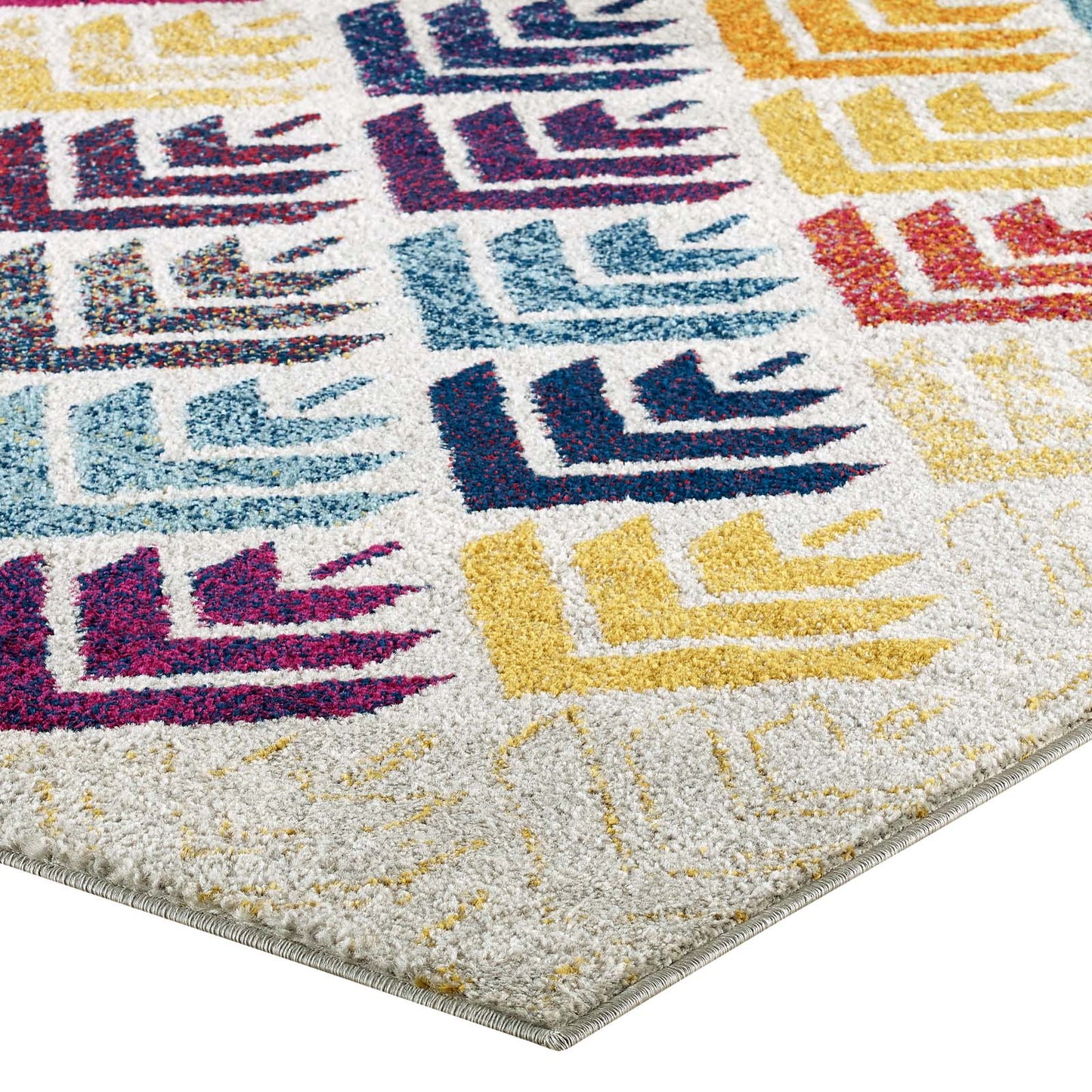 Modway Entourage Florin Abstract Floral 5x8 Area Rug | Rugs | 