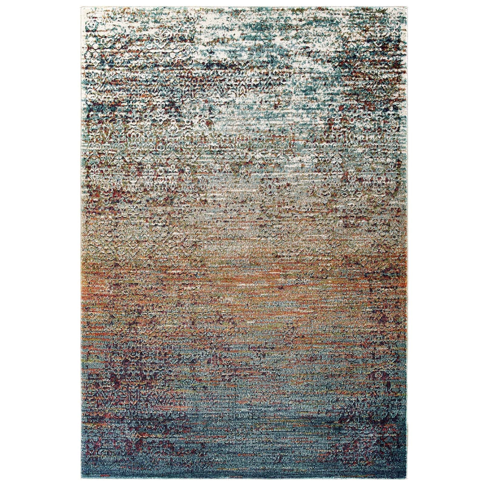 Modway Tribute Jacinda Rustic Distressed Vintage Lattice 5x8 Area Rug | Rugs | Modishstore