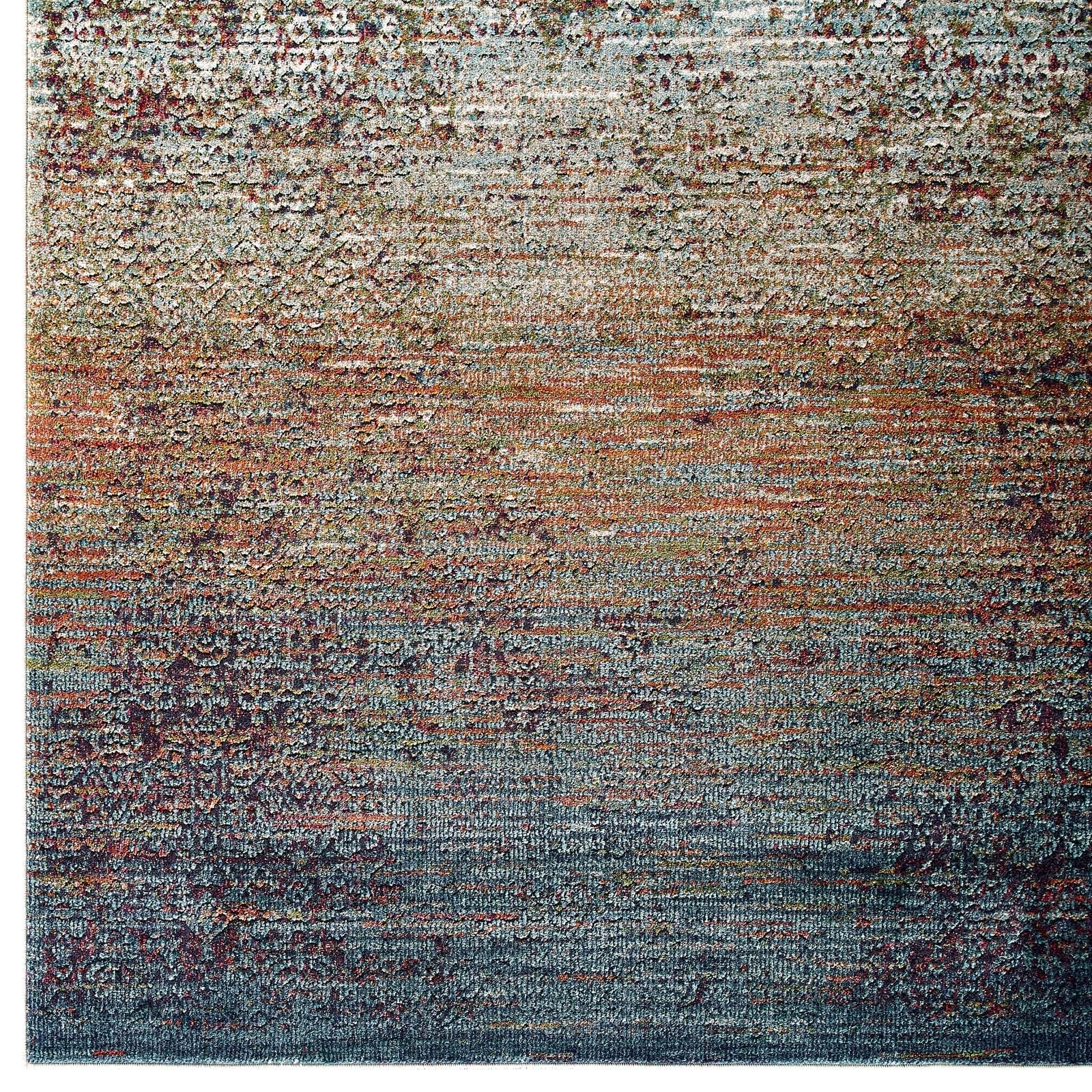 Modway Tribute Jacinda Rustic Distressed Vintage Lattice 5x8 Area Rug | Rugs | Modishstore-2