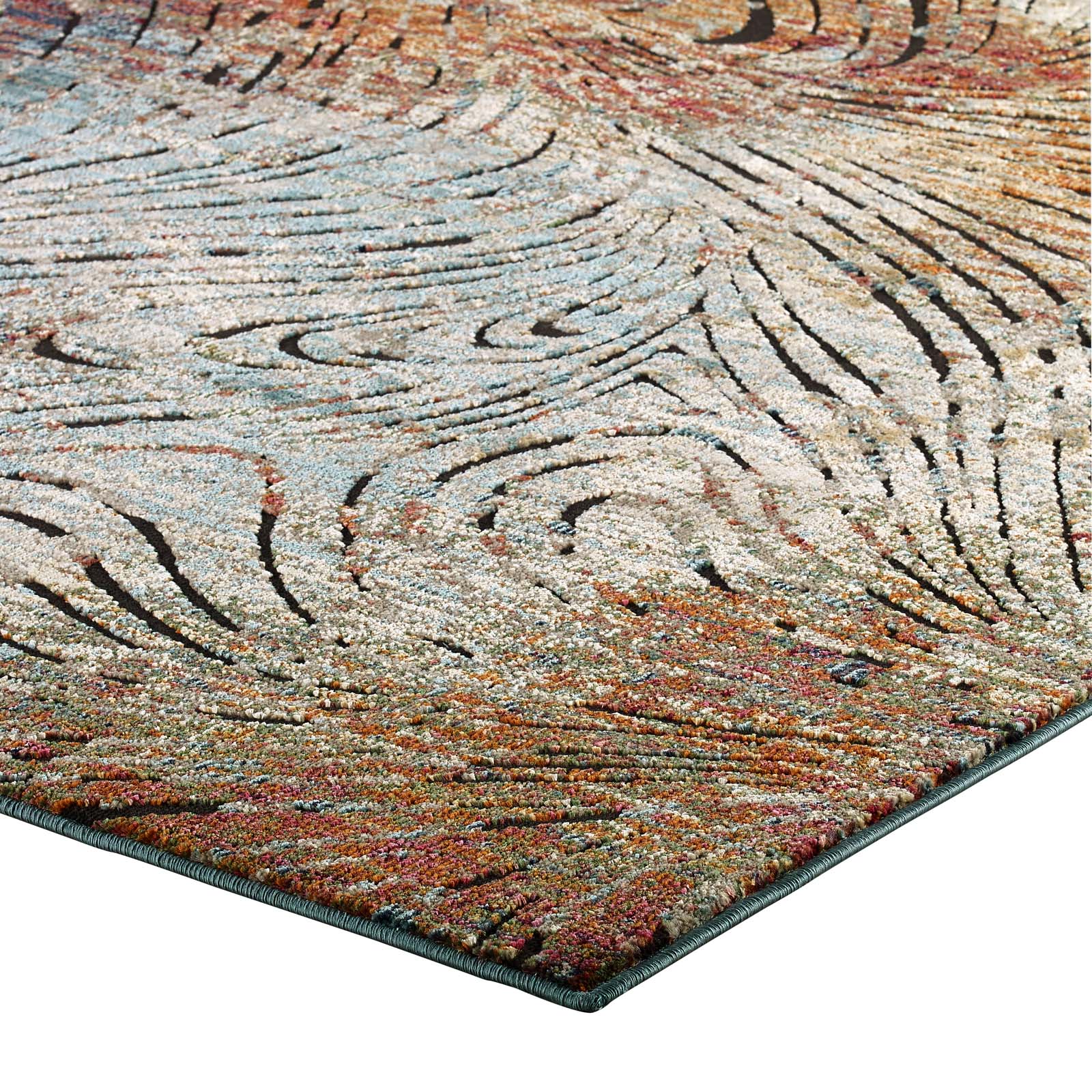Modway Tribute Ember Contemporary Modern Vintage Mosaic 5x8 Area Rug | Rugs | Modishstore-3