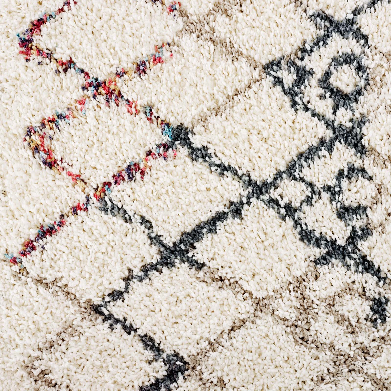 Modway Skadi Rainbow Diamond 5x8 Shag Area Rug | Rugs | Modishstore-2