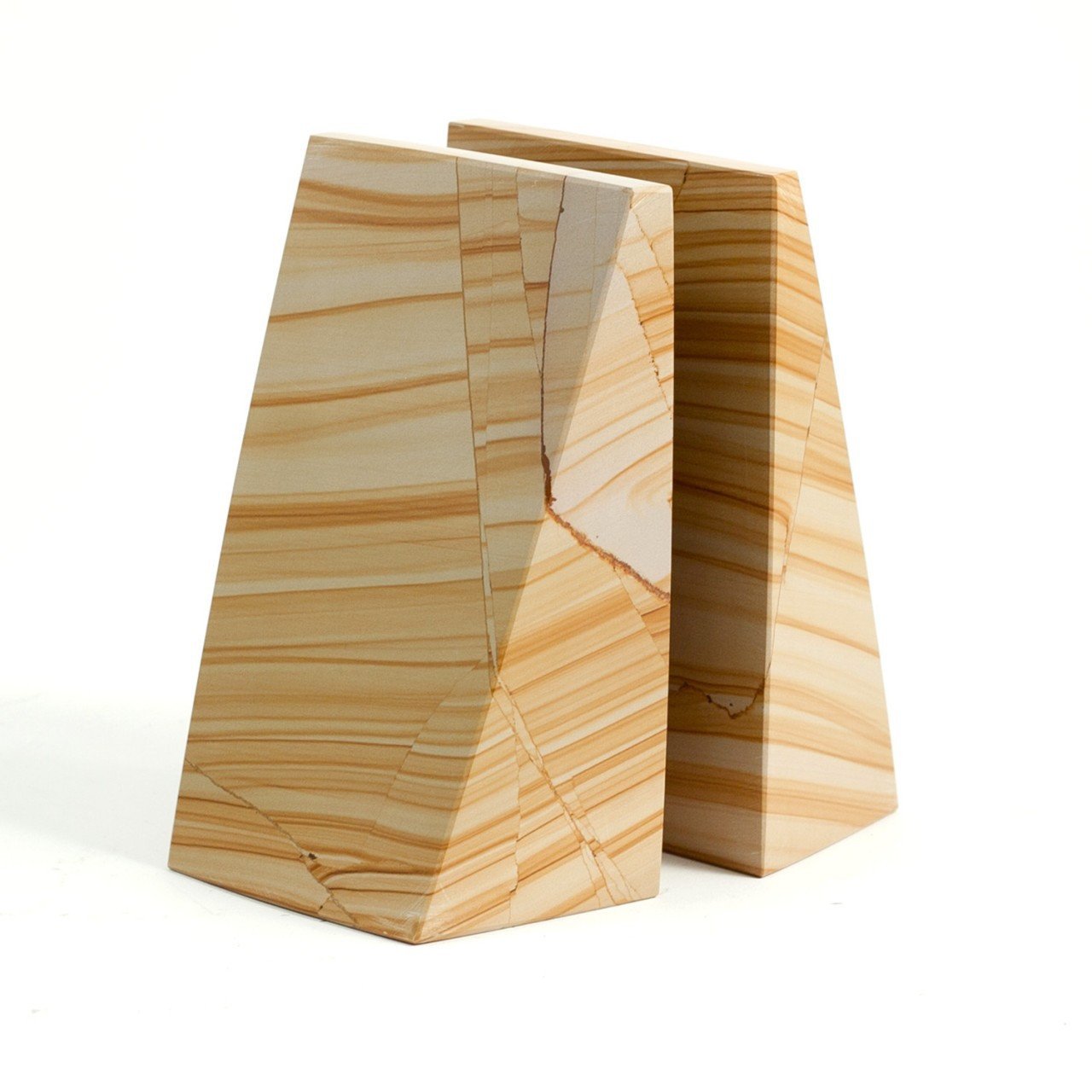 Bey-Berk Marble "Natural" Bookends