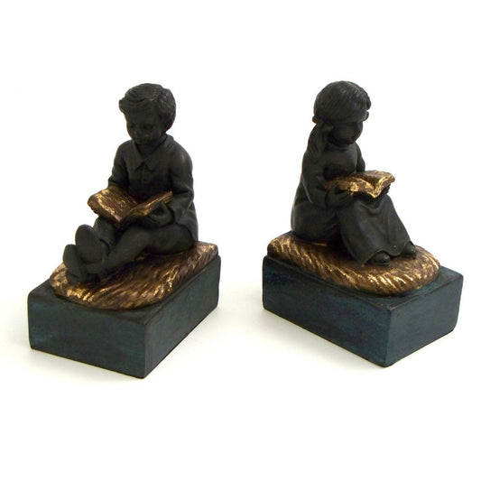 Bey-Berk "Reading Boy & Girl" Bookends