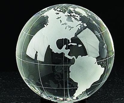 Bey-Berk 4" Lead Crystal Globe