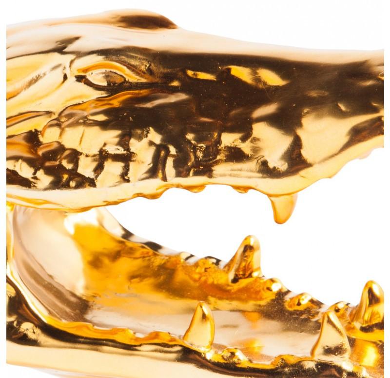 Gold Leaf Design Group Resin Crocodile - Electroplated Gold