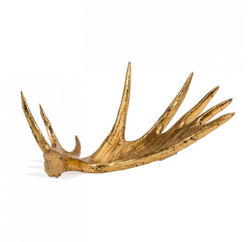 Gold Leaf Design Group Gilded Moose Antler - Single