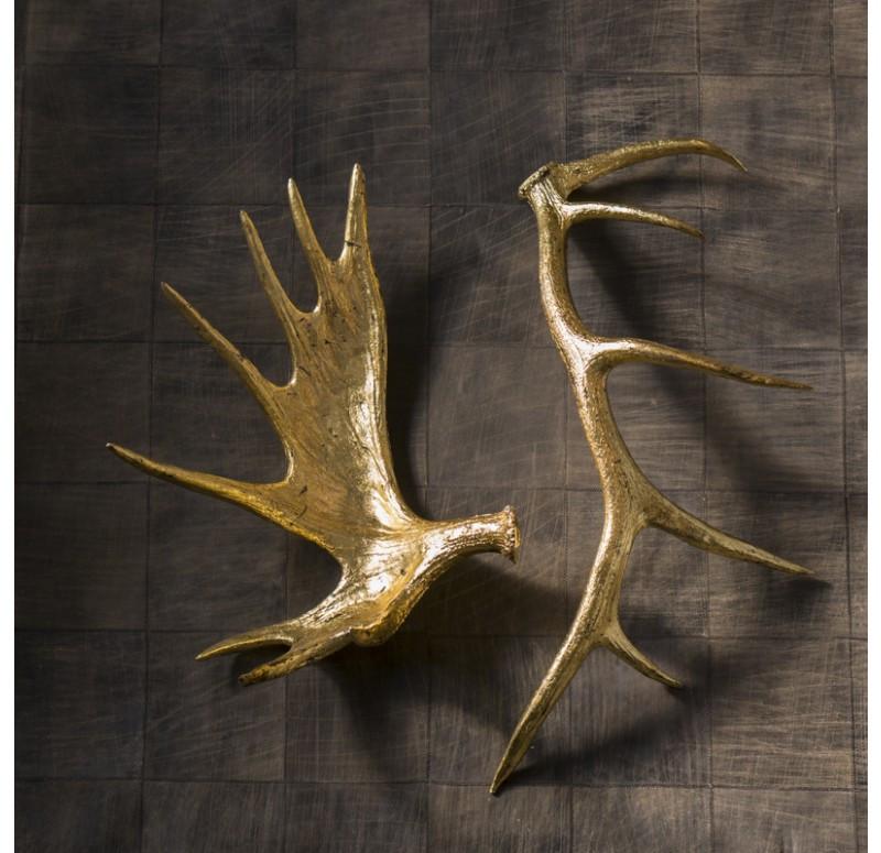 Gold Leaf Design Group Gilded Moose Antler - Single